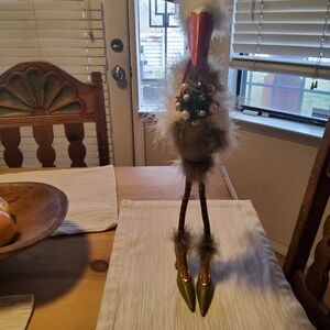 EUC Patience Brewster/Mackenzie-Childs Christmas Goose Stork